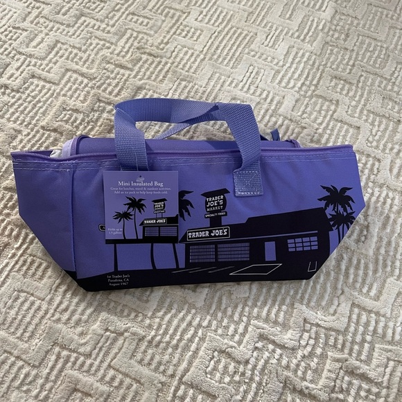 Trader Joe's Mini Insulated Purple Bag - Picture 2 of 5